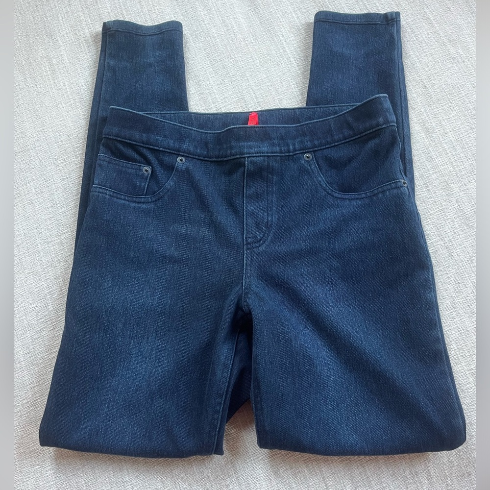 SPANX Twilight Rinse Colored Jean-ish Ankle Leggings. Women’s Size: M.